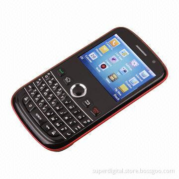 2.4-inch Qwerty Phone, Dual-SIM, GSM Quad-band, Supports TV/Wi-Fi/Dual High-definition Cameras